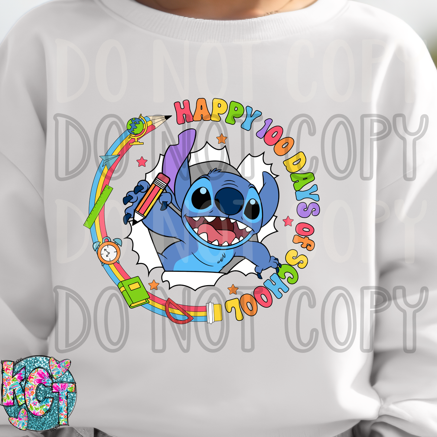 Happy 100 Days of School DTF