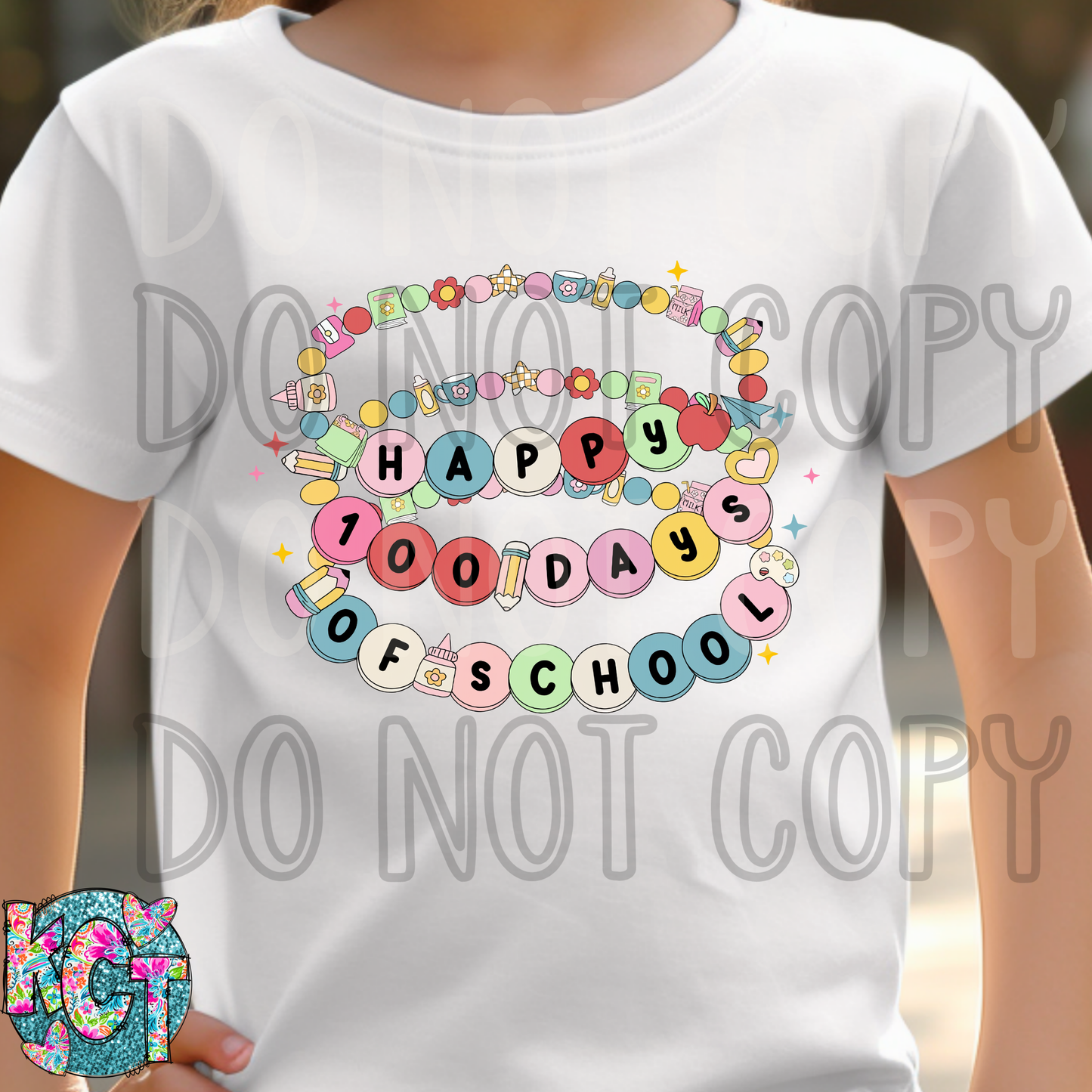 100 days of School Bracelets DTF