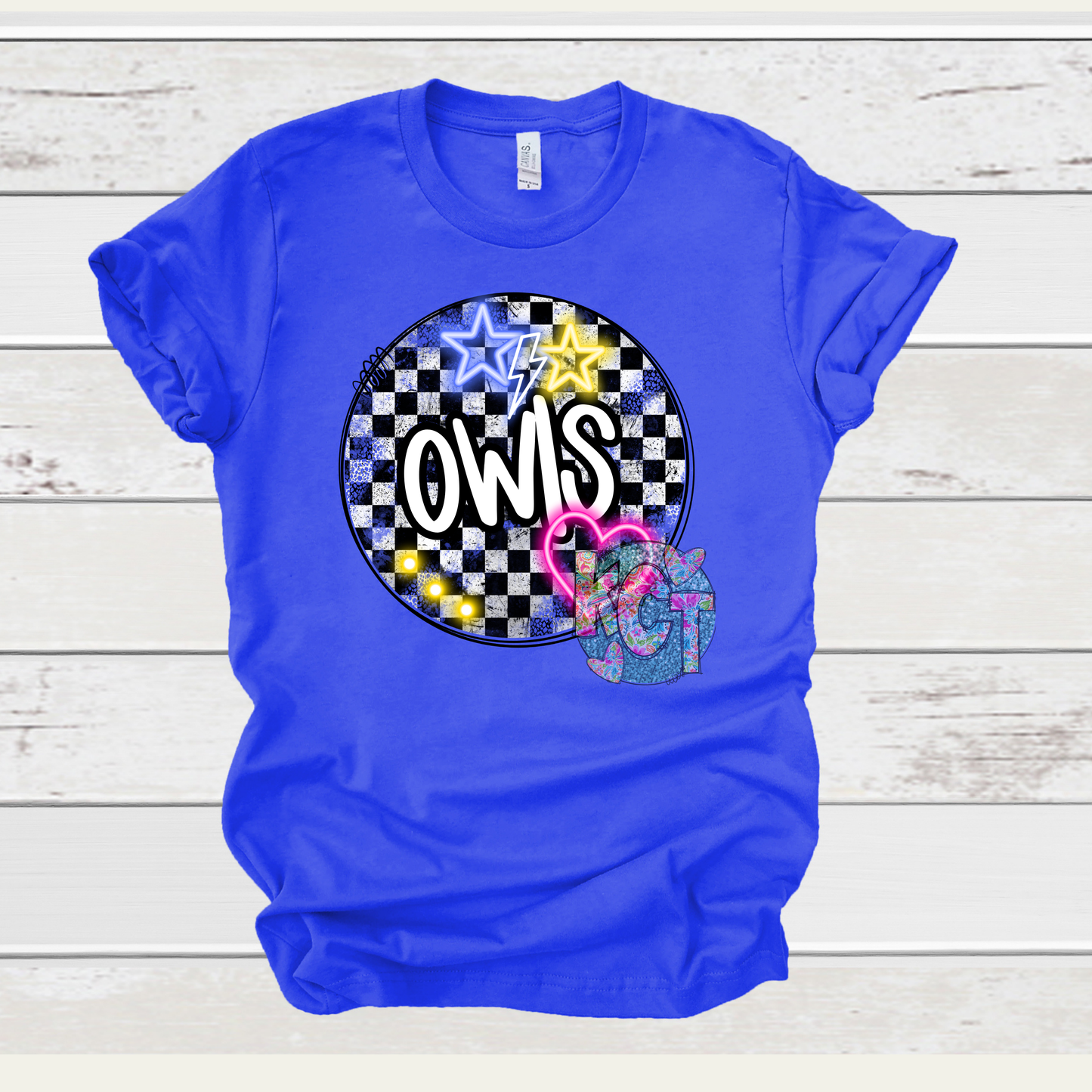 OWLS NEON LIGHTS DTF