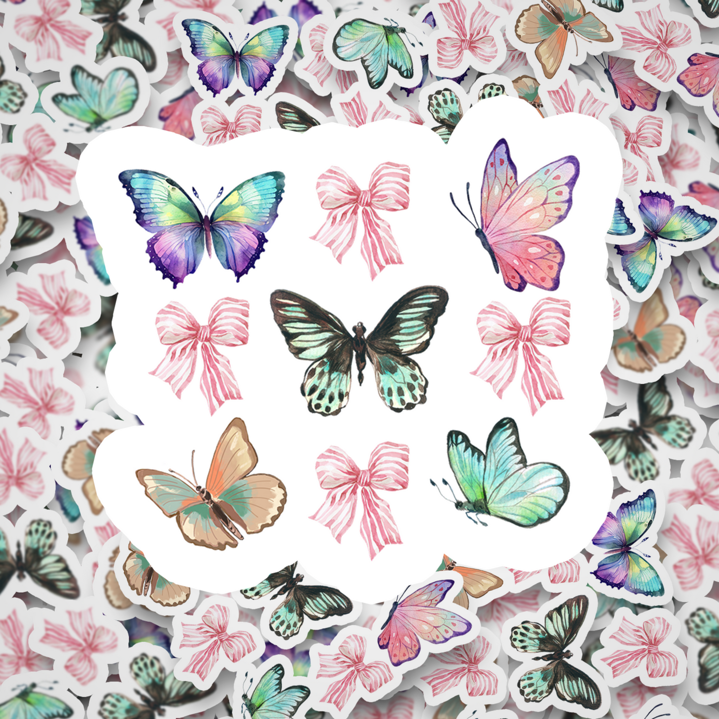 Watercolor Butterflies Coquette DC