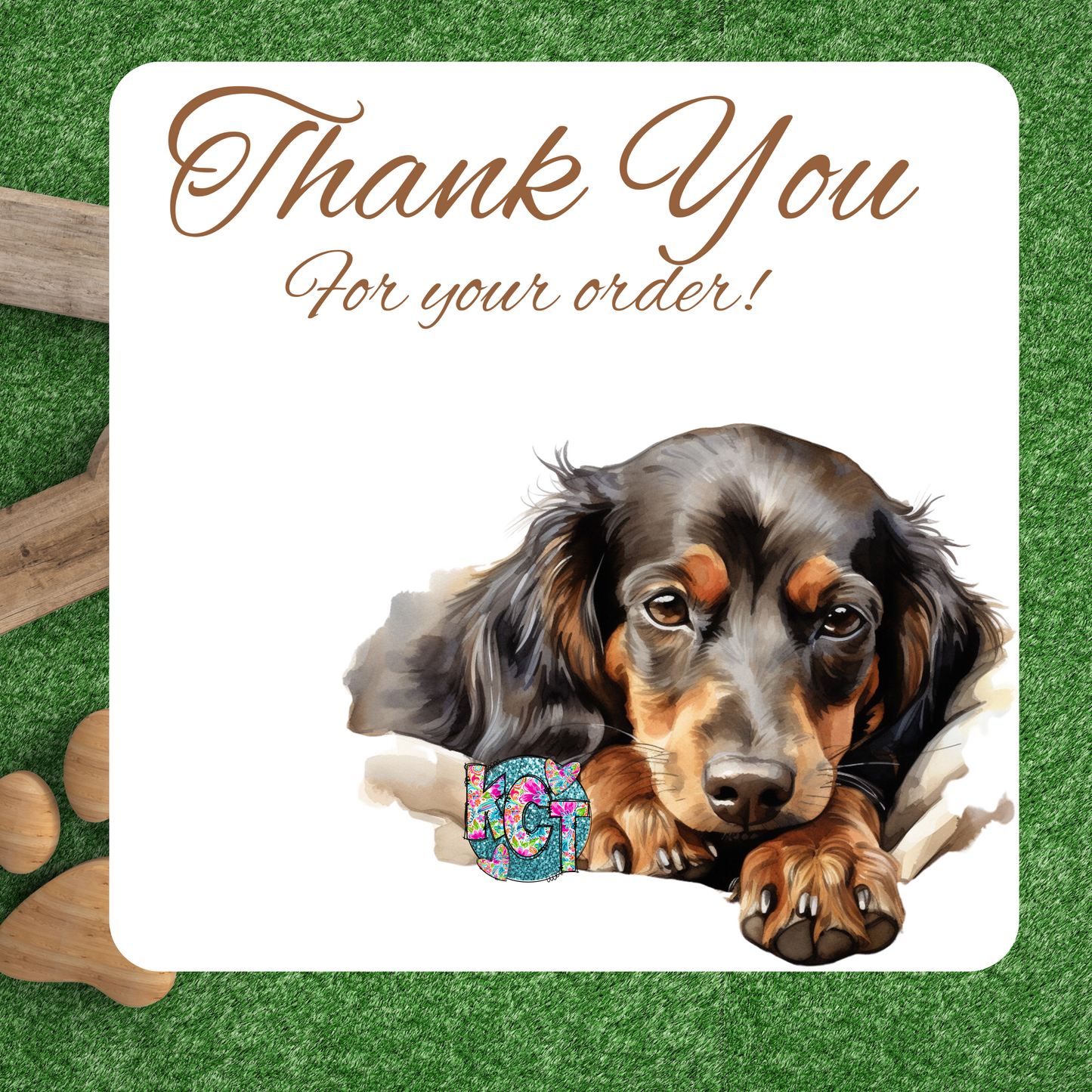 Thank You Dachshund lazy