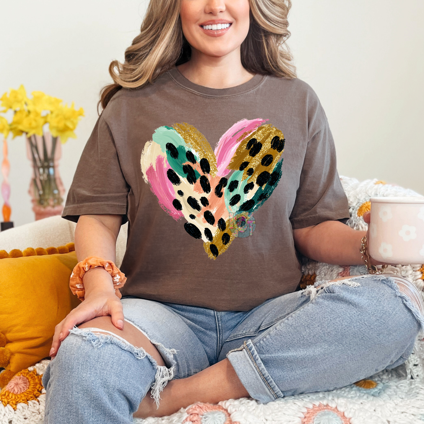 Colorful Heart DTF