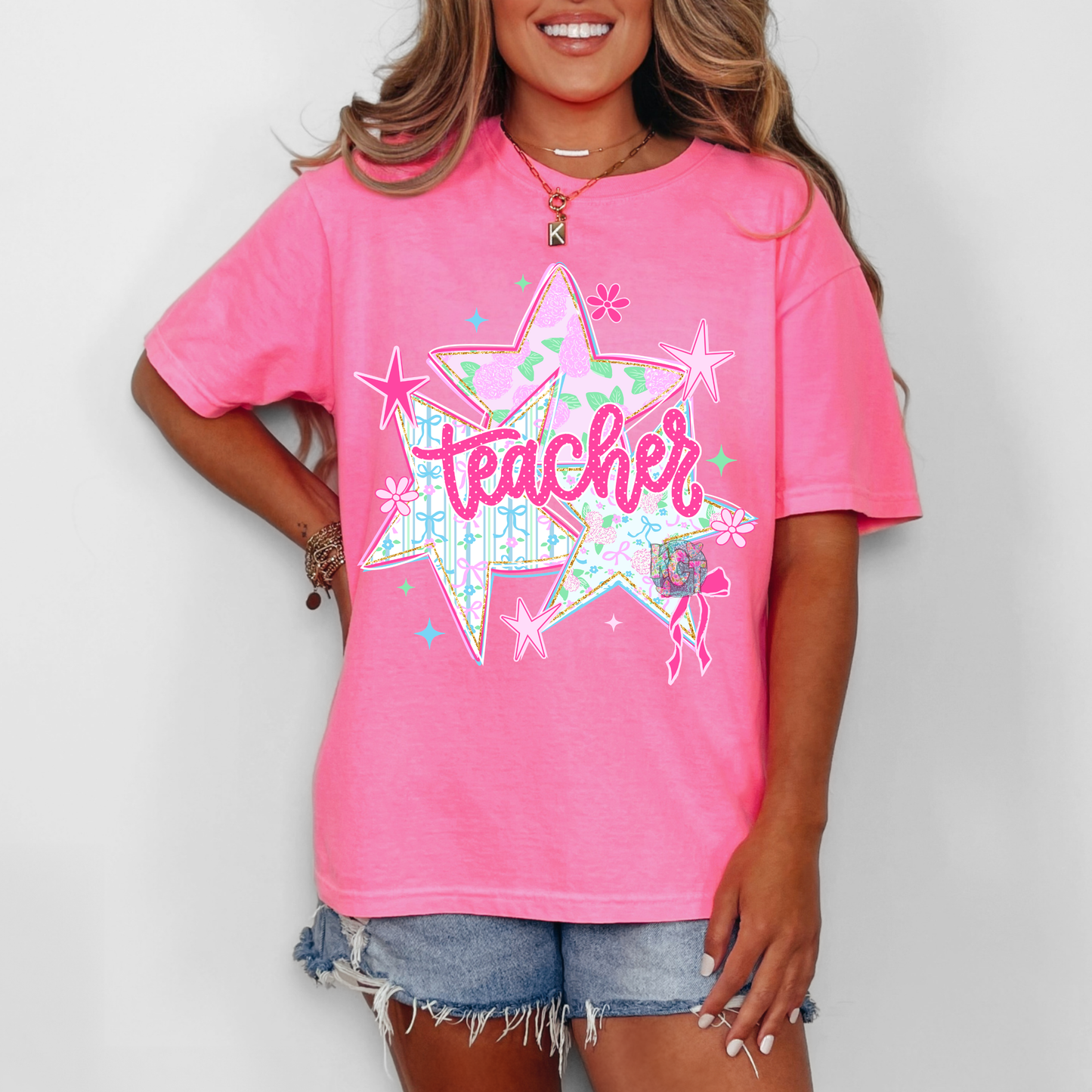 Teacher with Stars DTF