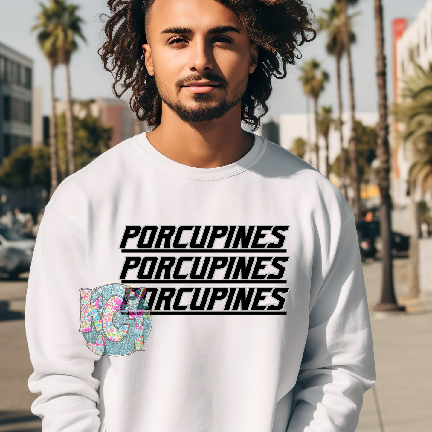 3X Black and Silver Porcupines Dtf