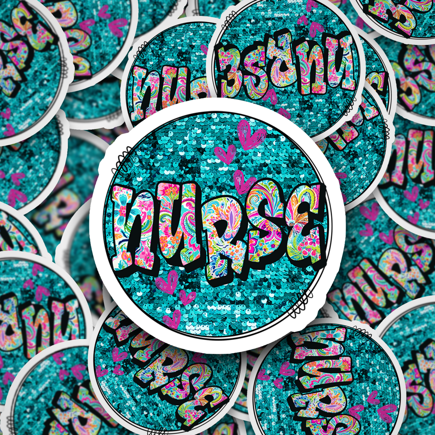 Nurse Doodle Glitter DC
