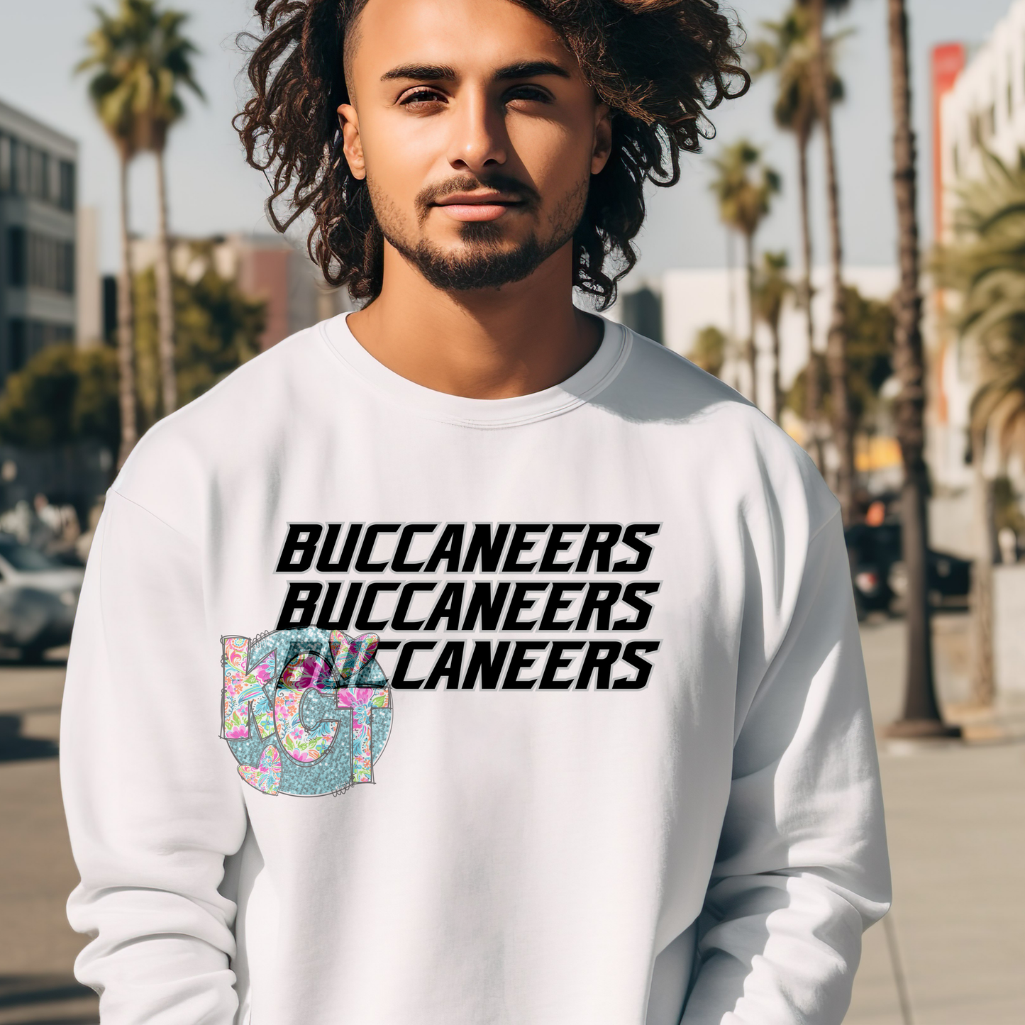3X Black and Silver Buccaneers Dtf
