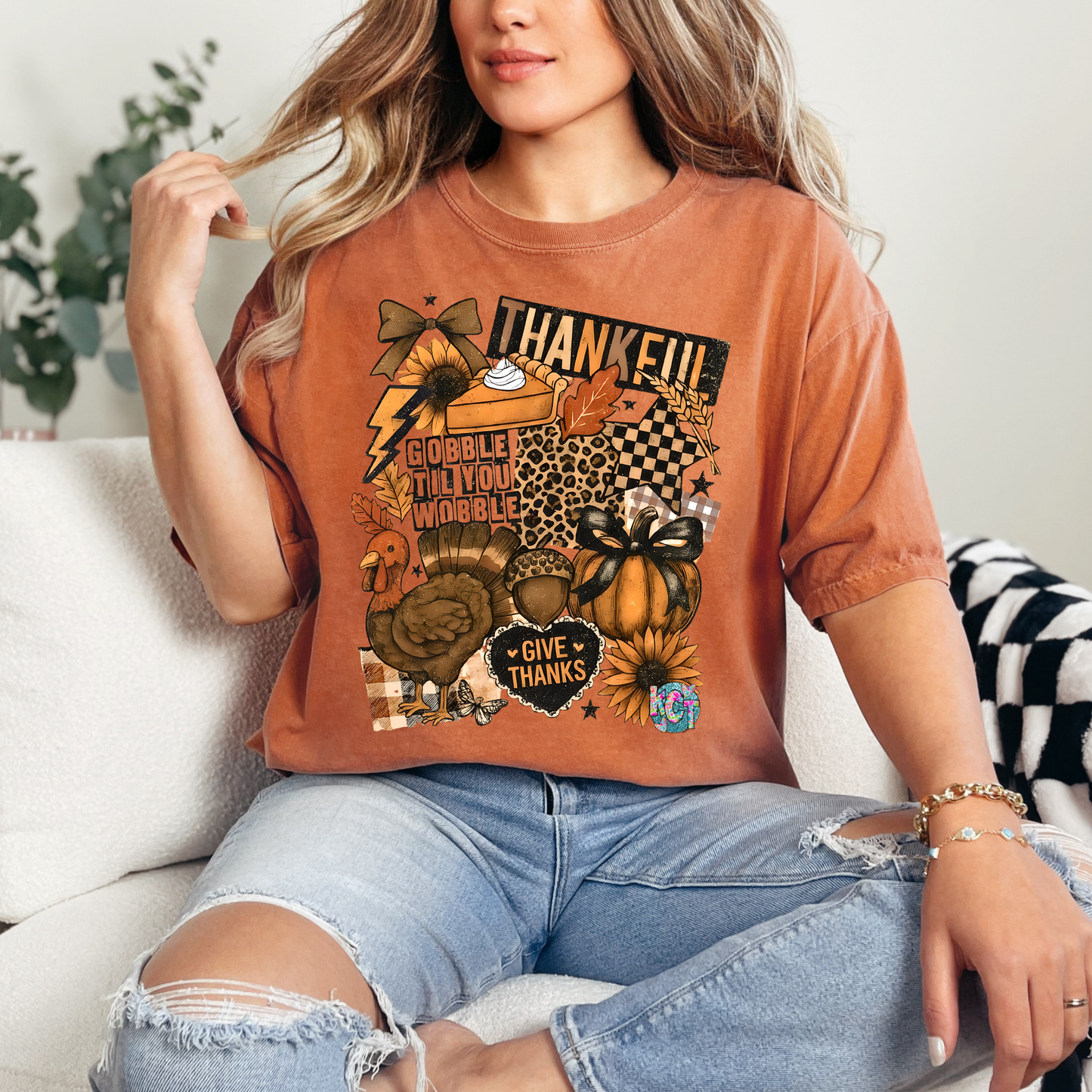 Thankful and wobble gooble DTF