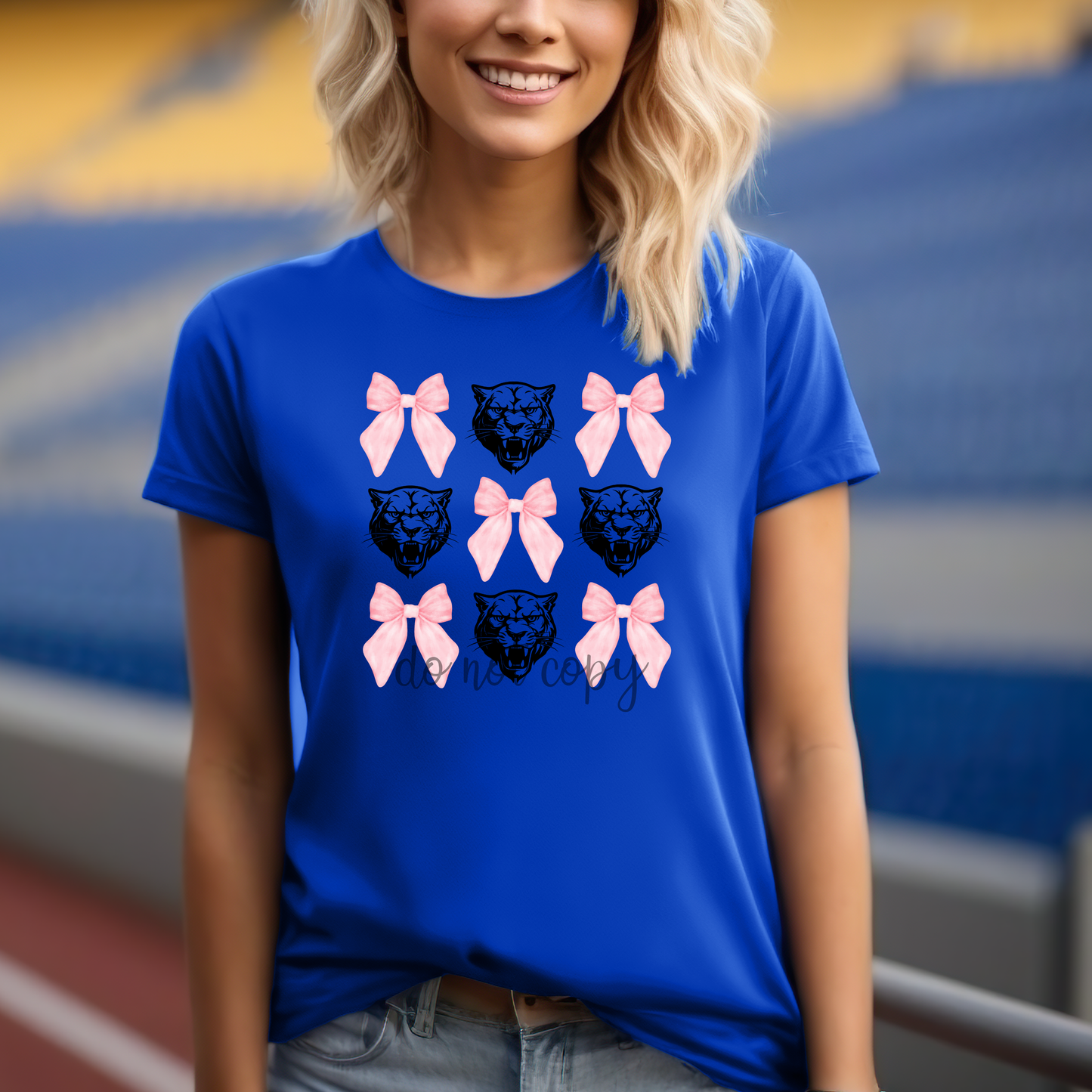 Panthers pink Bows 2 PNG