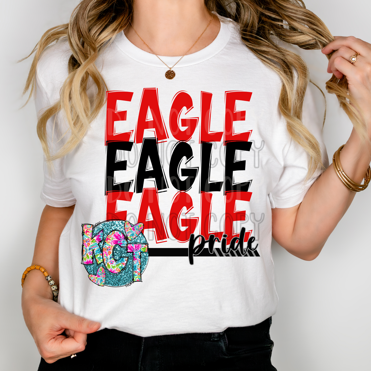 Eagle Mascot Pride DTF