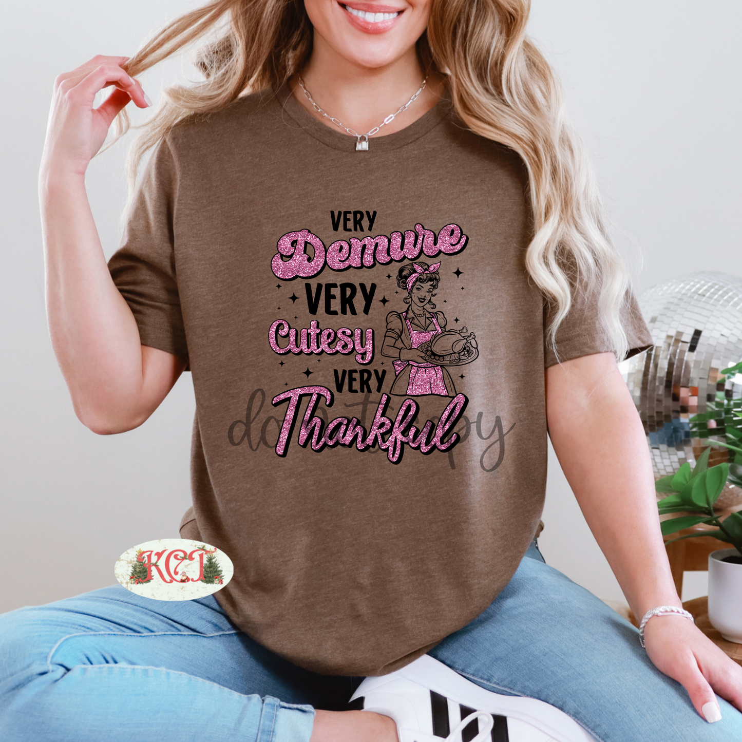 Very Demure Pink DTF