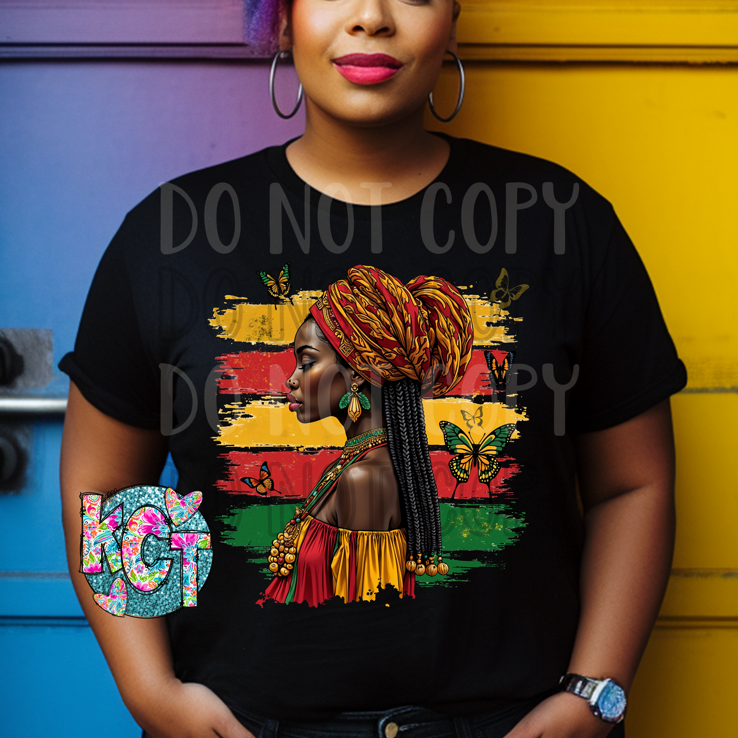 Woman with Butterflies Black History DTF