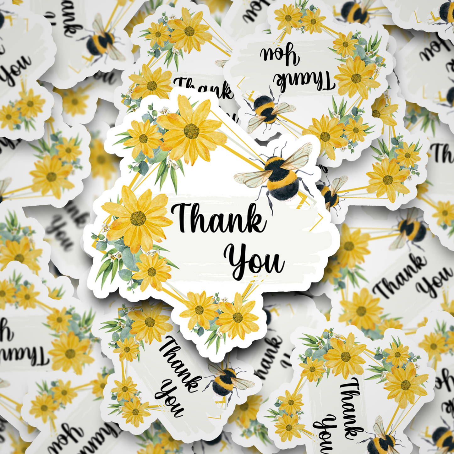 Thank You Sunflower and Bee
