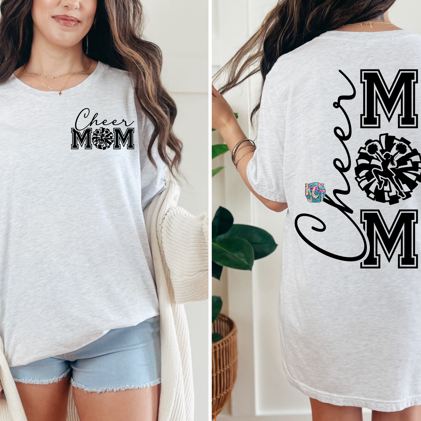 Cheer Mom DTF with pocket front print