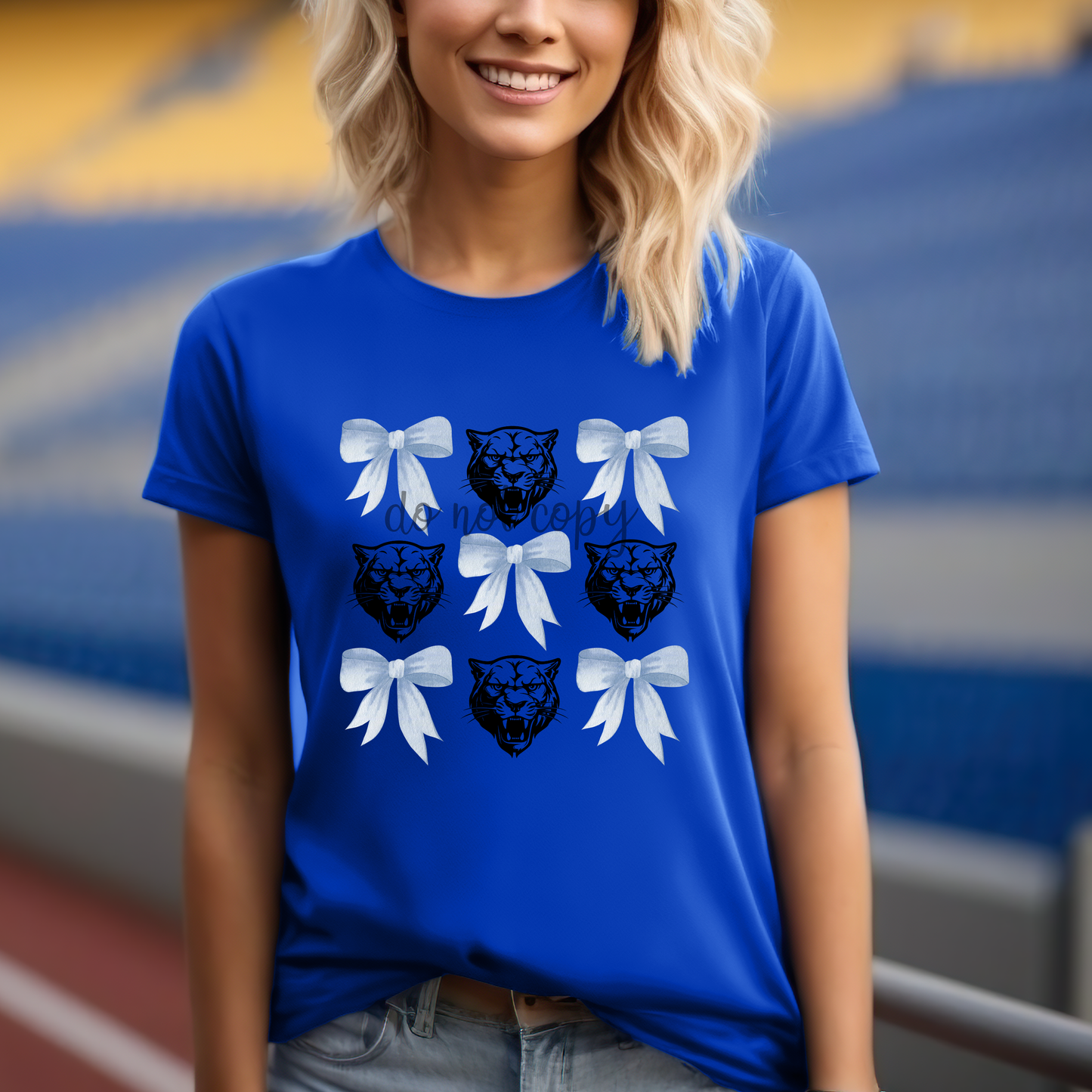 Panthers Blue Bows PNG