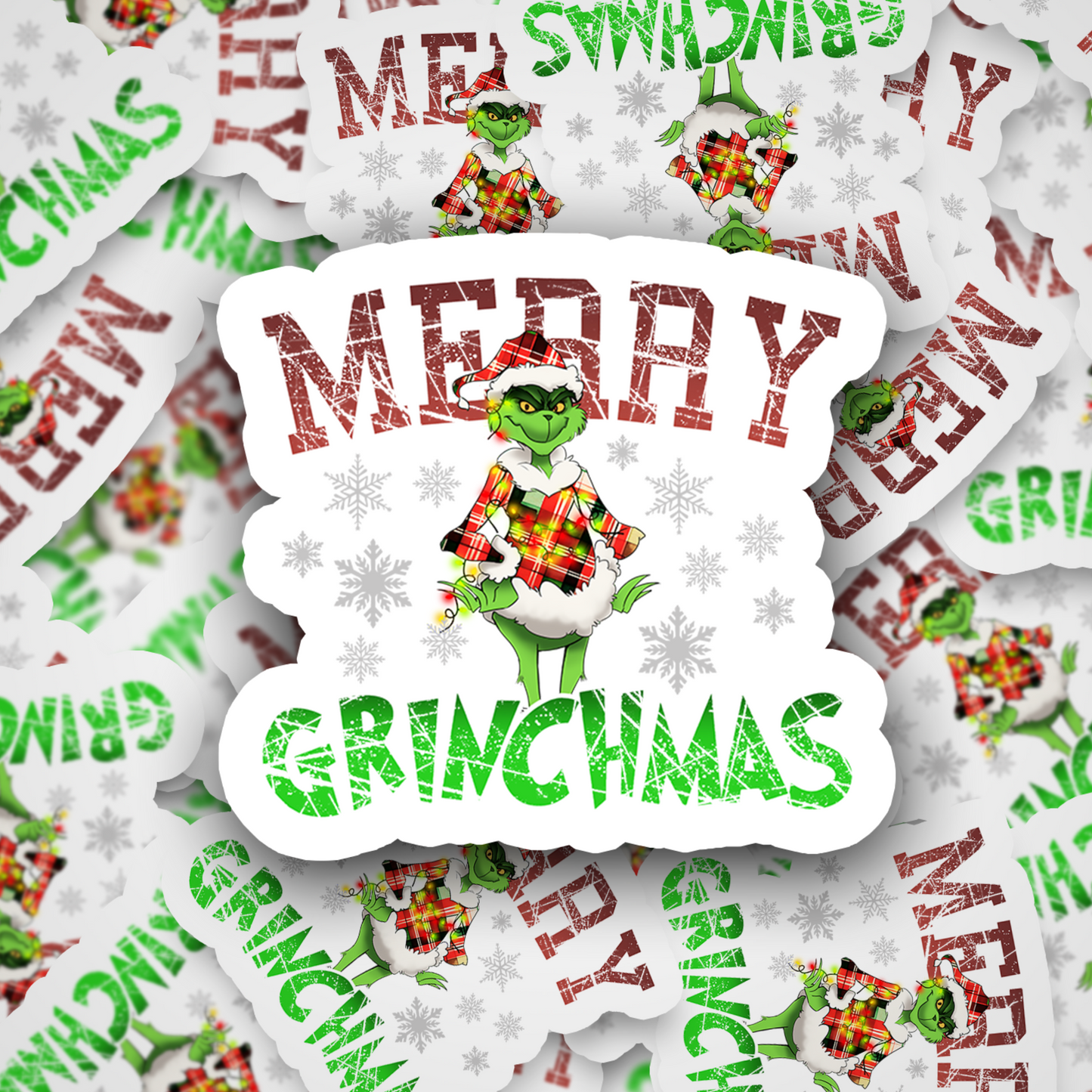 Green Dude Christmas Sticker Set