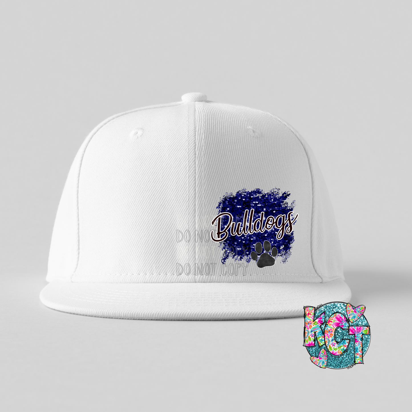 Bulldogs Sequin Blue PNG