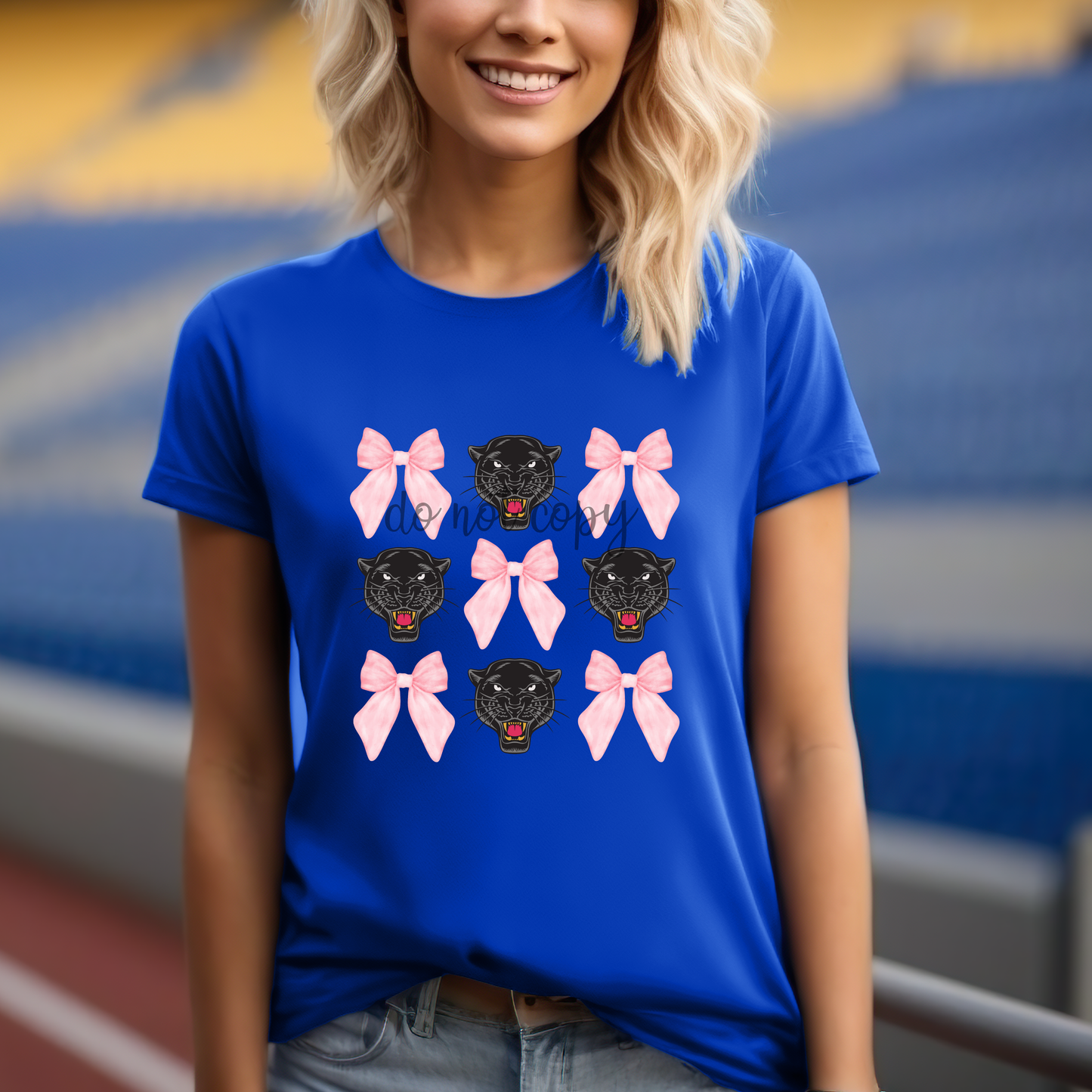 Panthers Pink Bows PNG