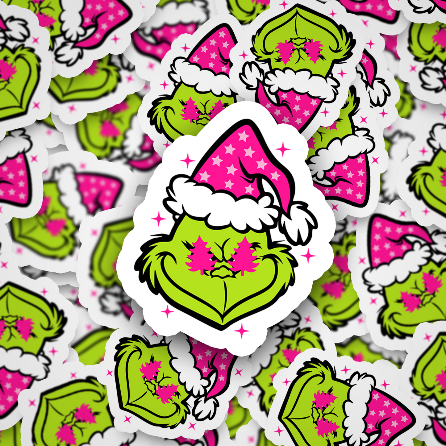 Green Dude Christmas Sticker Set