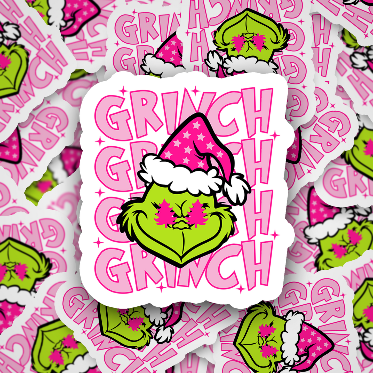 Green Dude Christmas Sticker Set