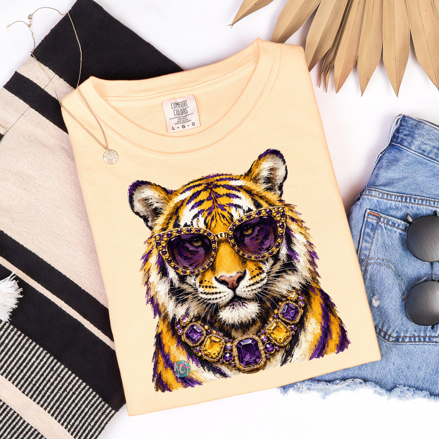 Tiger with Gems DTF