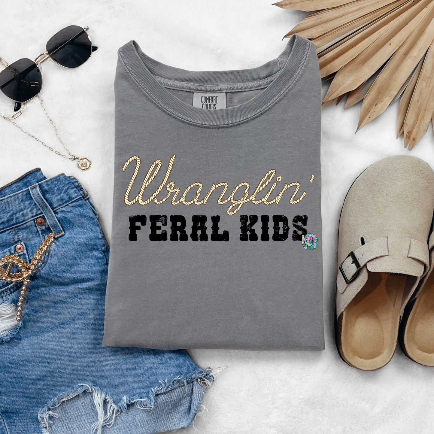 Wranglin Feral kids DTF