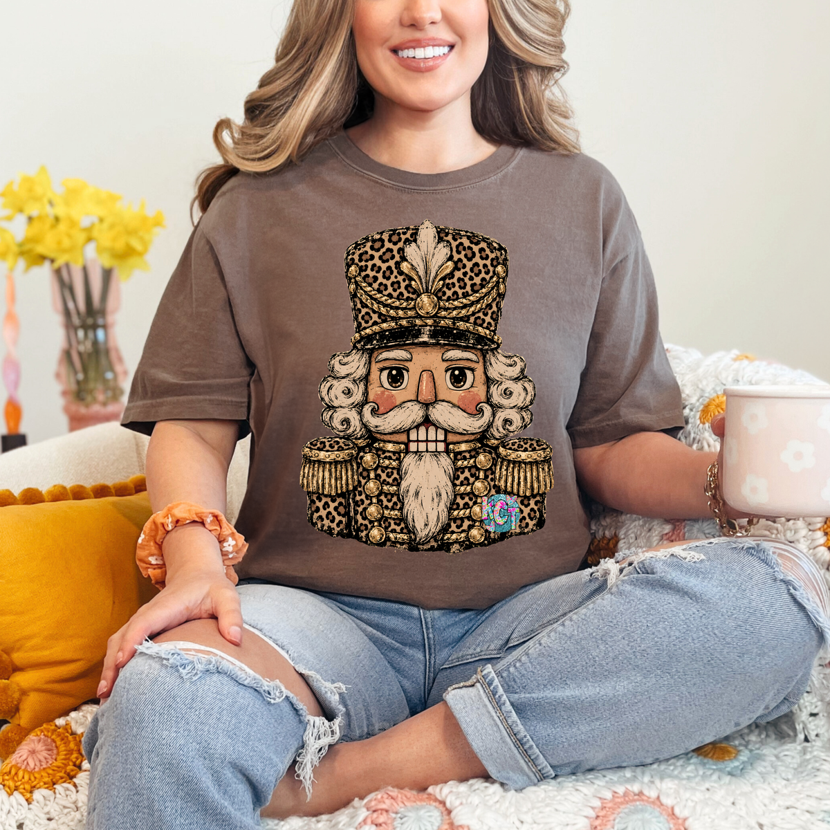 Cheetah nutcracker DTF