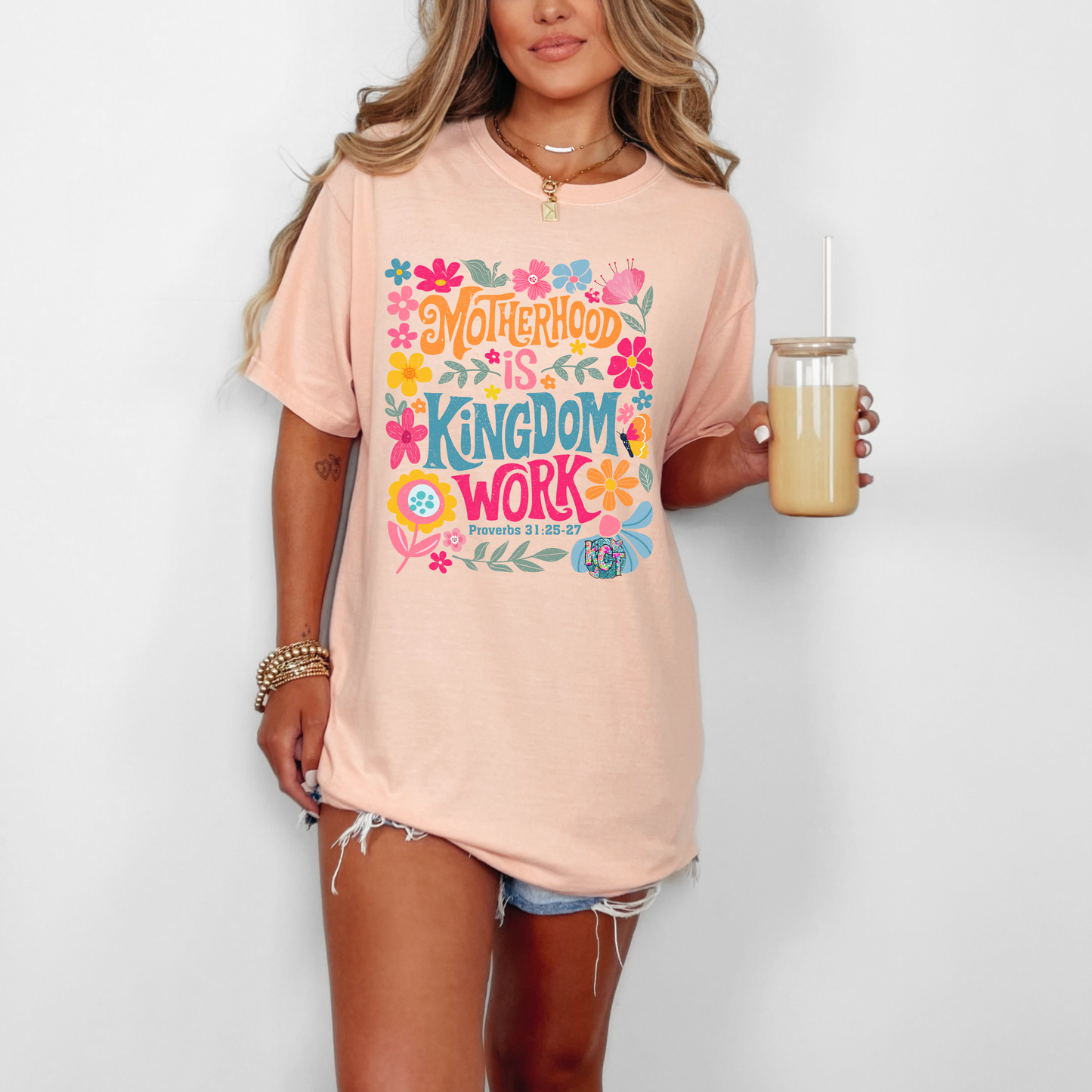 motherhood with flowers DTF