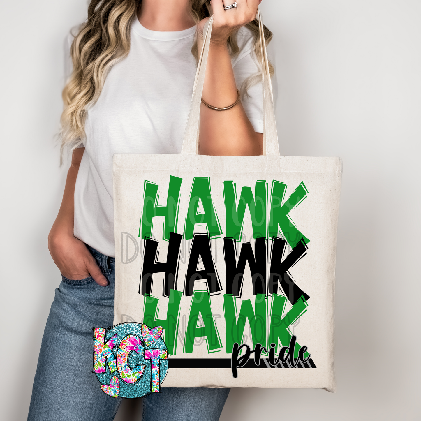 Hawk Mascot Pride DTF