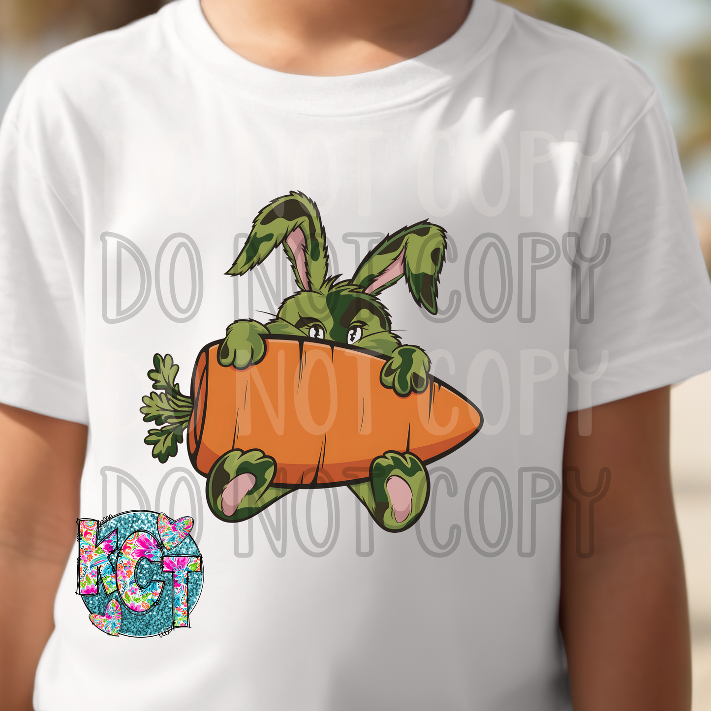 Camo Easter Bunny DTF