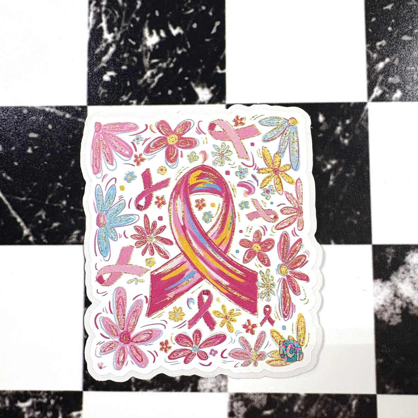 Breast Cancer with Flowers DC