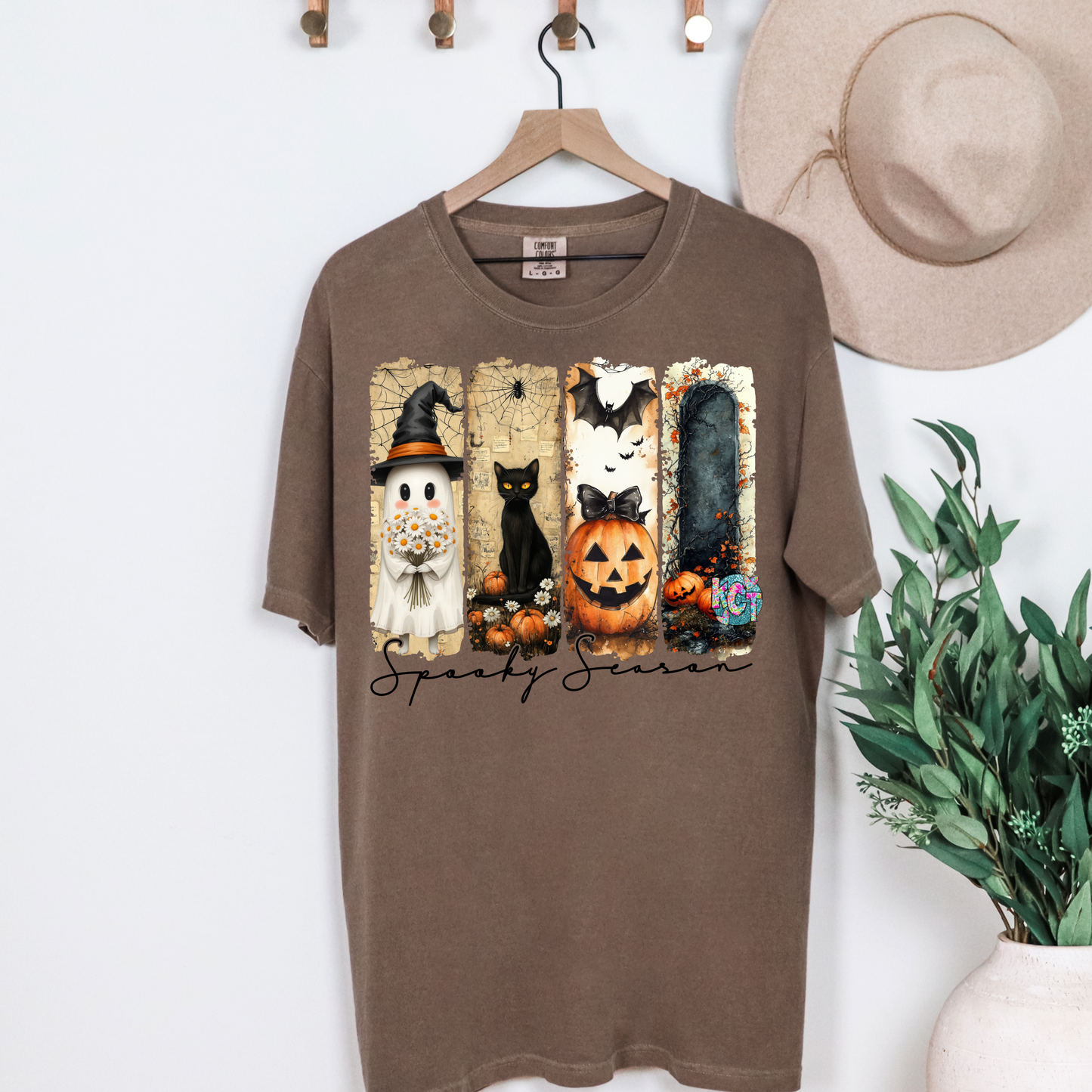 spooky season vintage split DTF