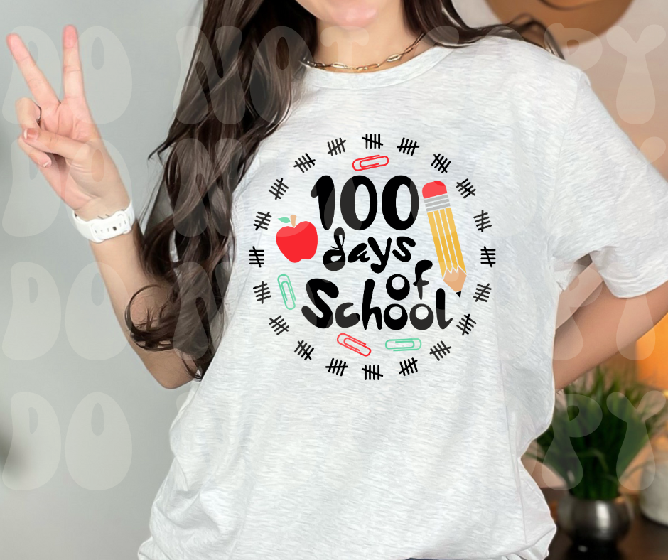 100 days of school countdown Dtf