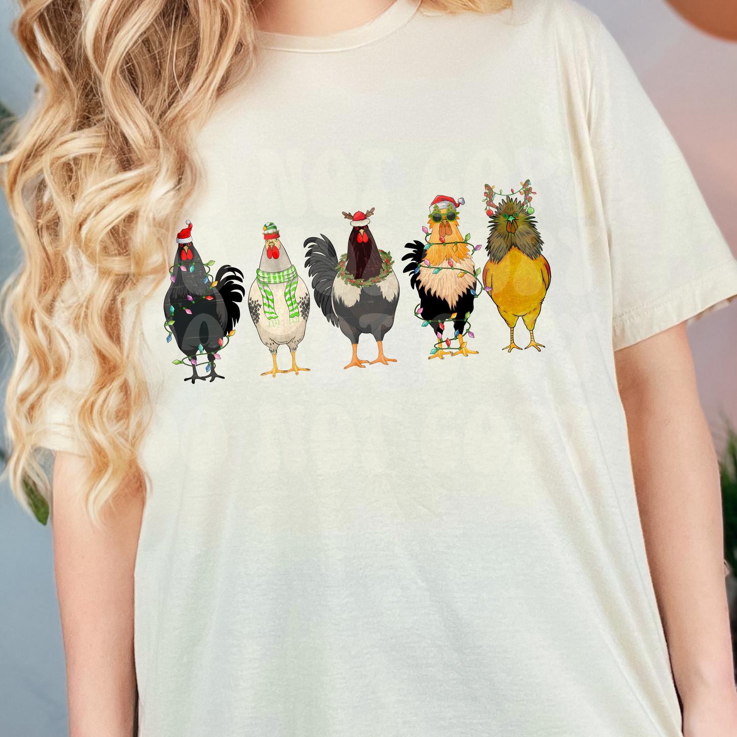 Christmas Chickens Dtf