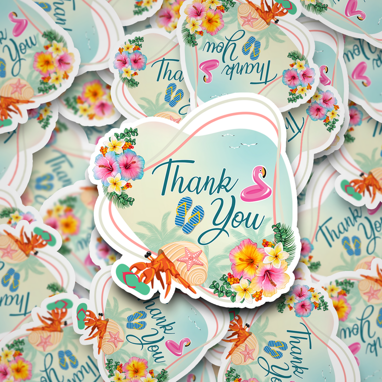 Thank you Hawaiian Themed