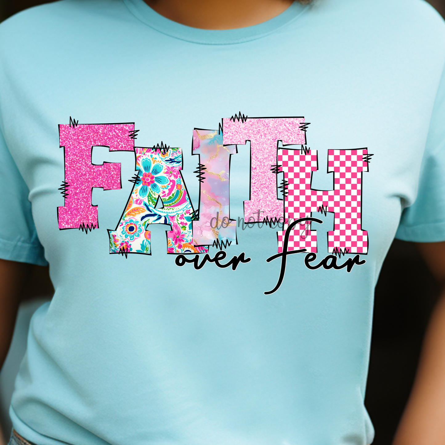 Faith over fear Paisley Dtf