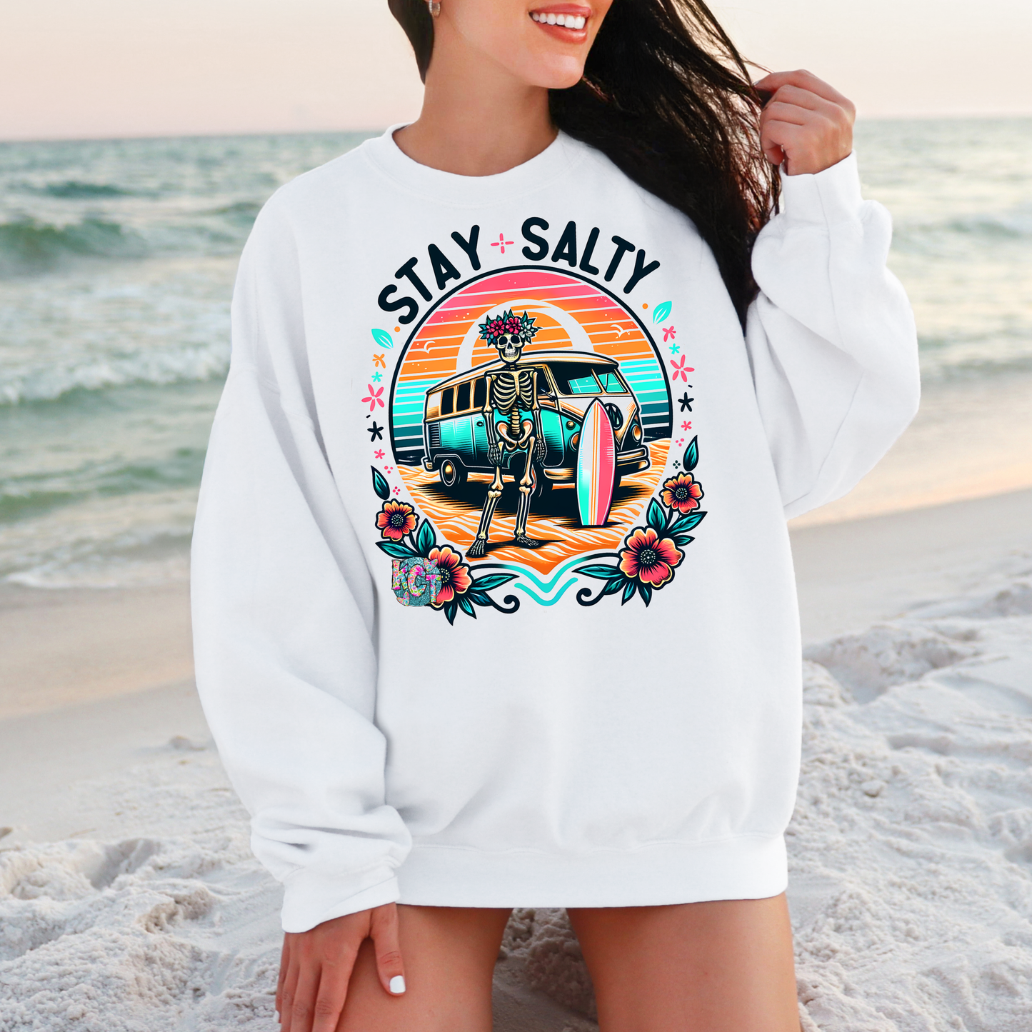 Stay Salty VW bus surf DTF