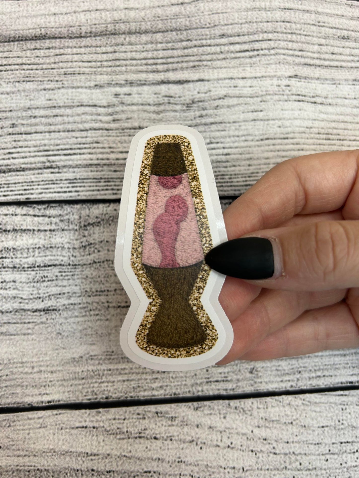 Lava lamp pink glitter DC