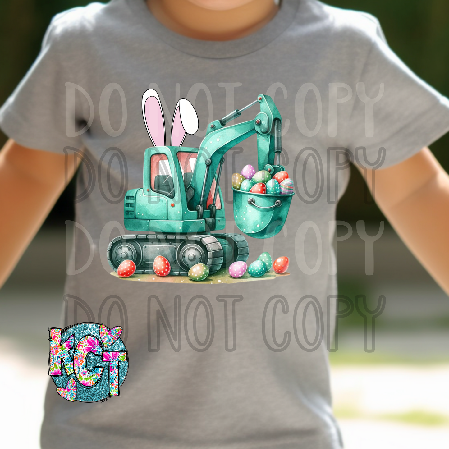 Bunny Track hoe DTF