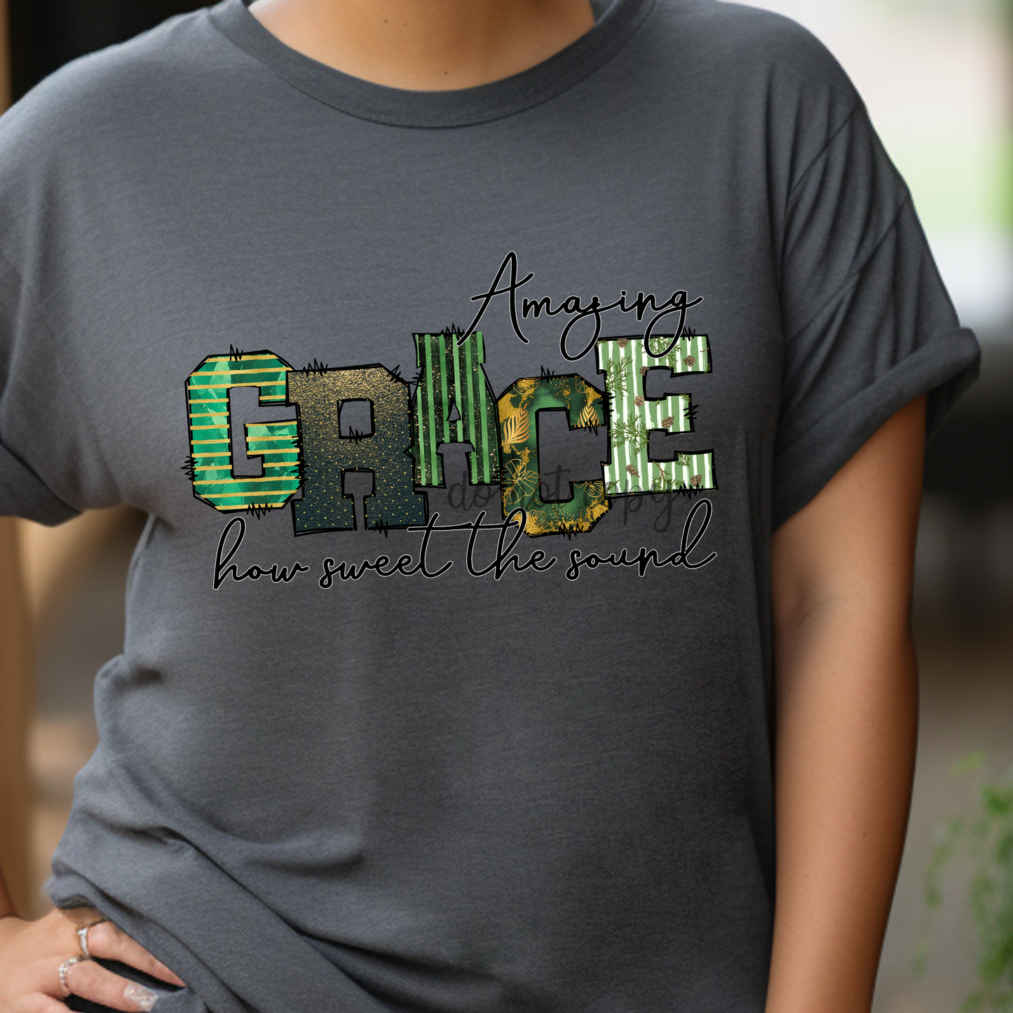 Amazing Grace Green Dtf