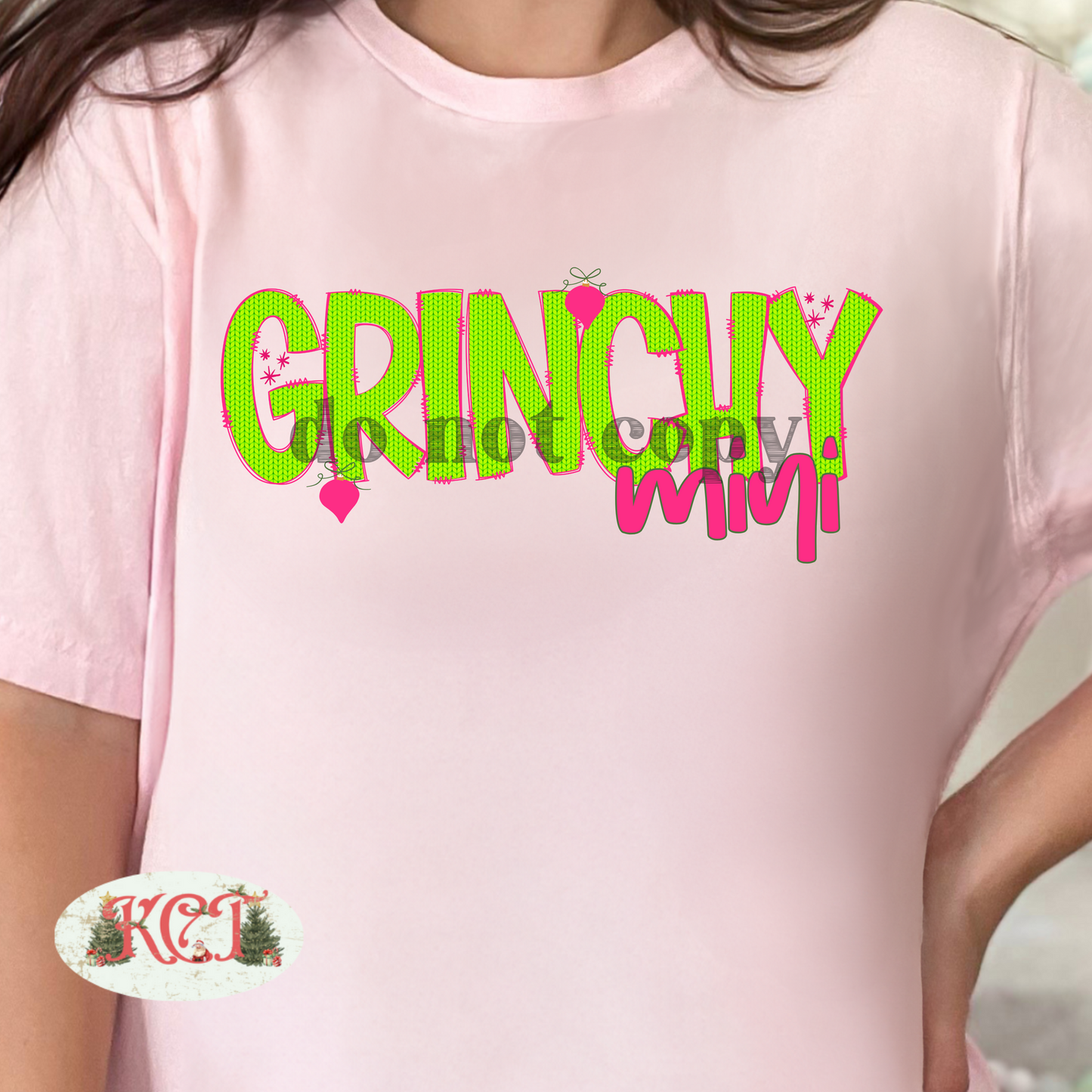 Grinchy Mini Green Knit png