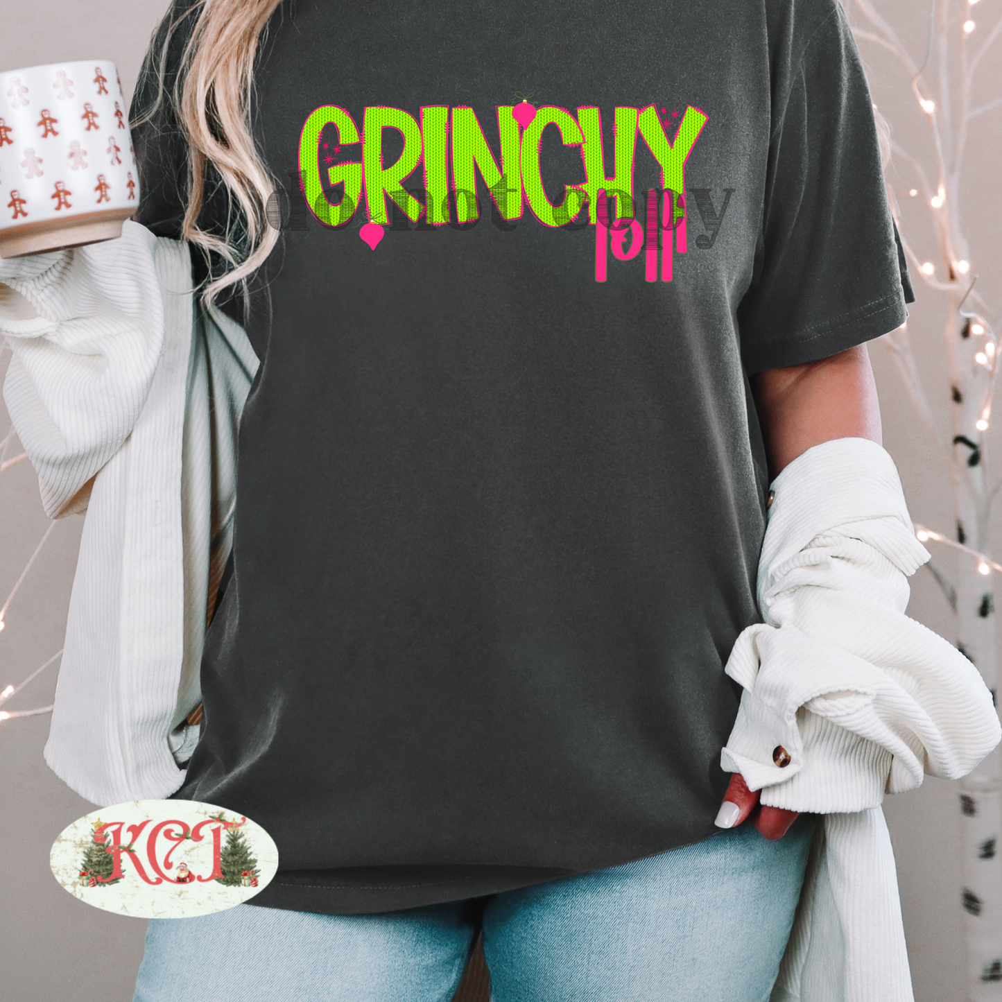 Grinchy Lolli Green Knit png