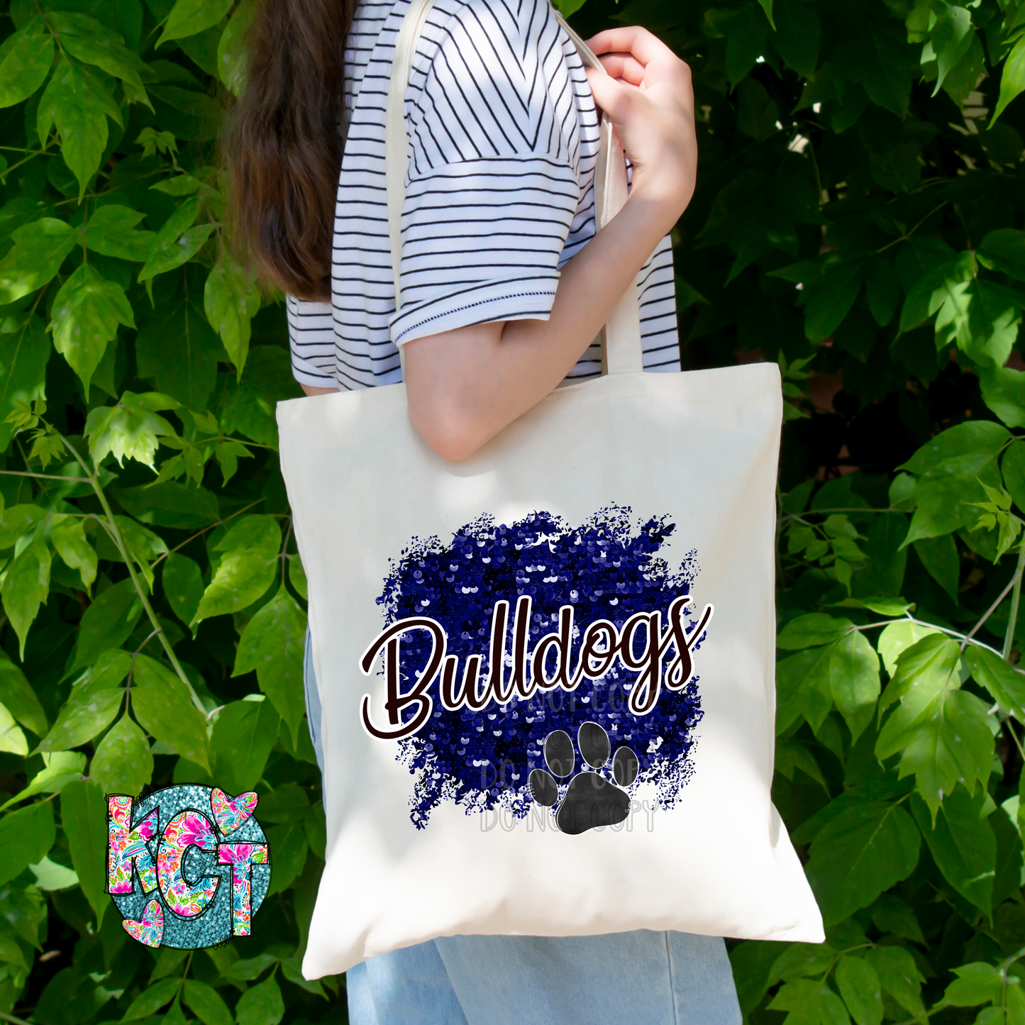 Bulldogs Sequin Blue PNG