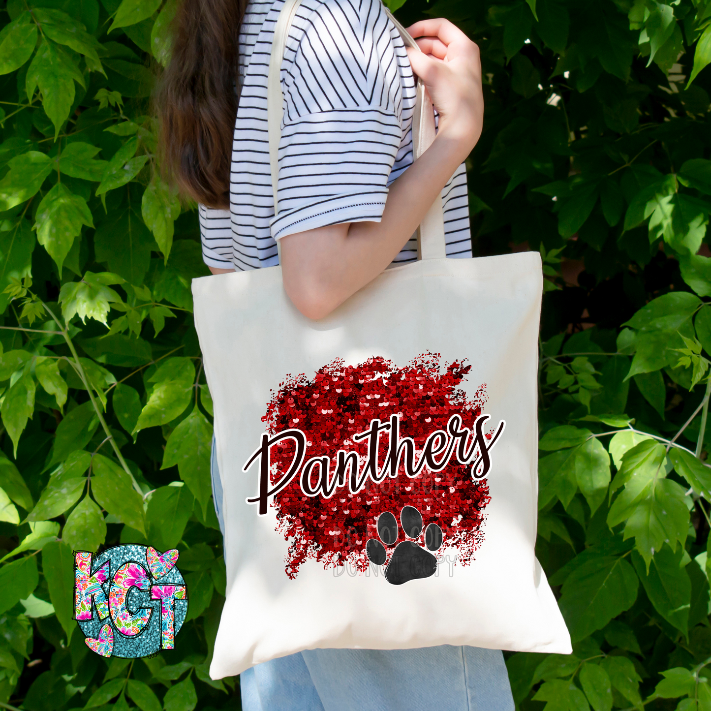 Panthers Red Sequin PNG