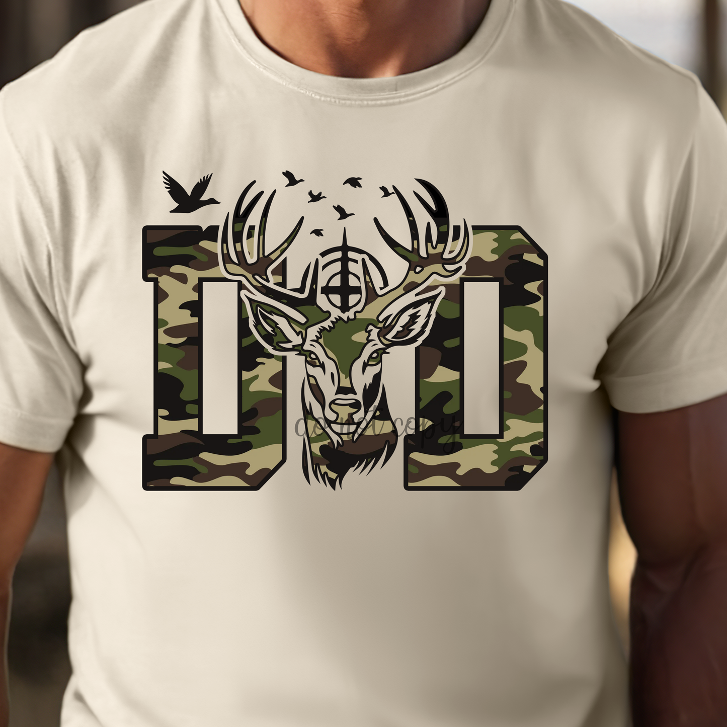Camo Dad Hunting Dtf