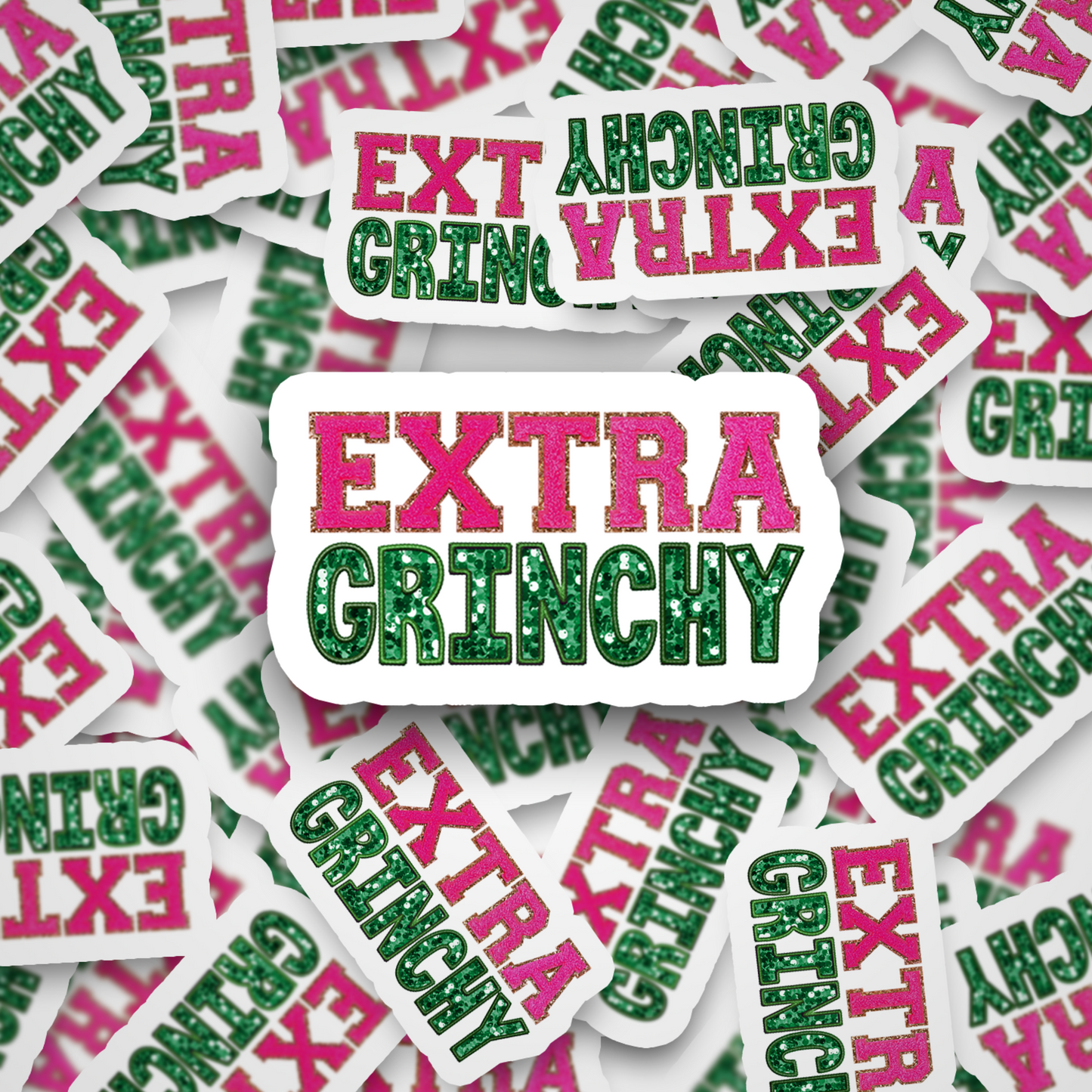 Green Dude Christmas Sticker Set