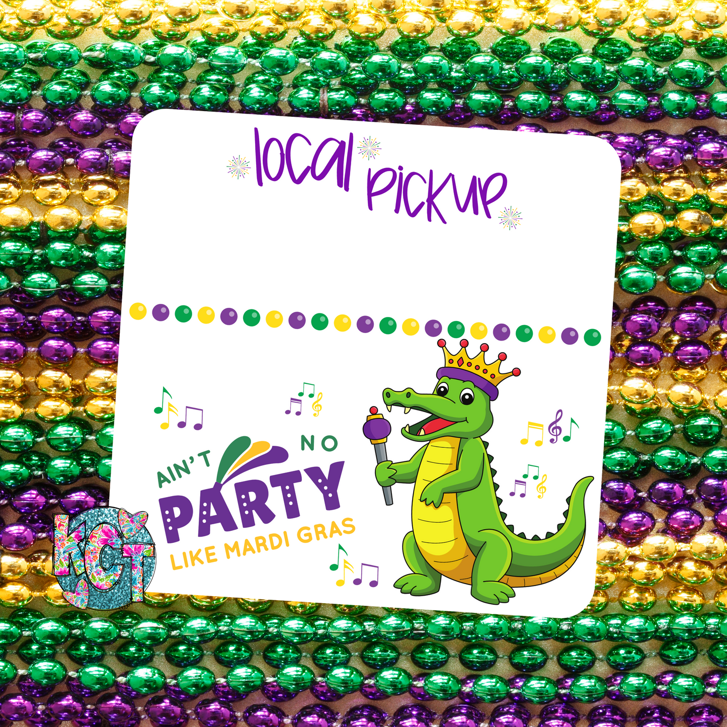 Local Pickup Mardi Gras Gator