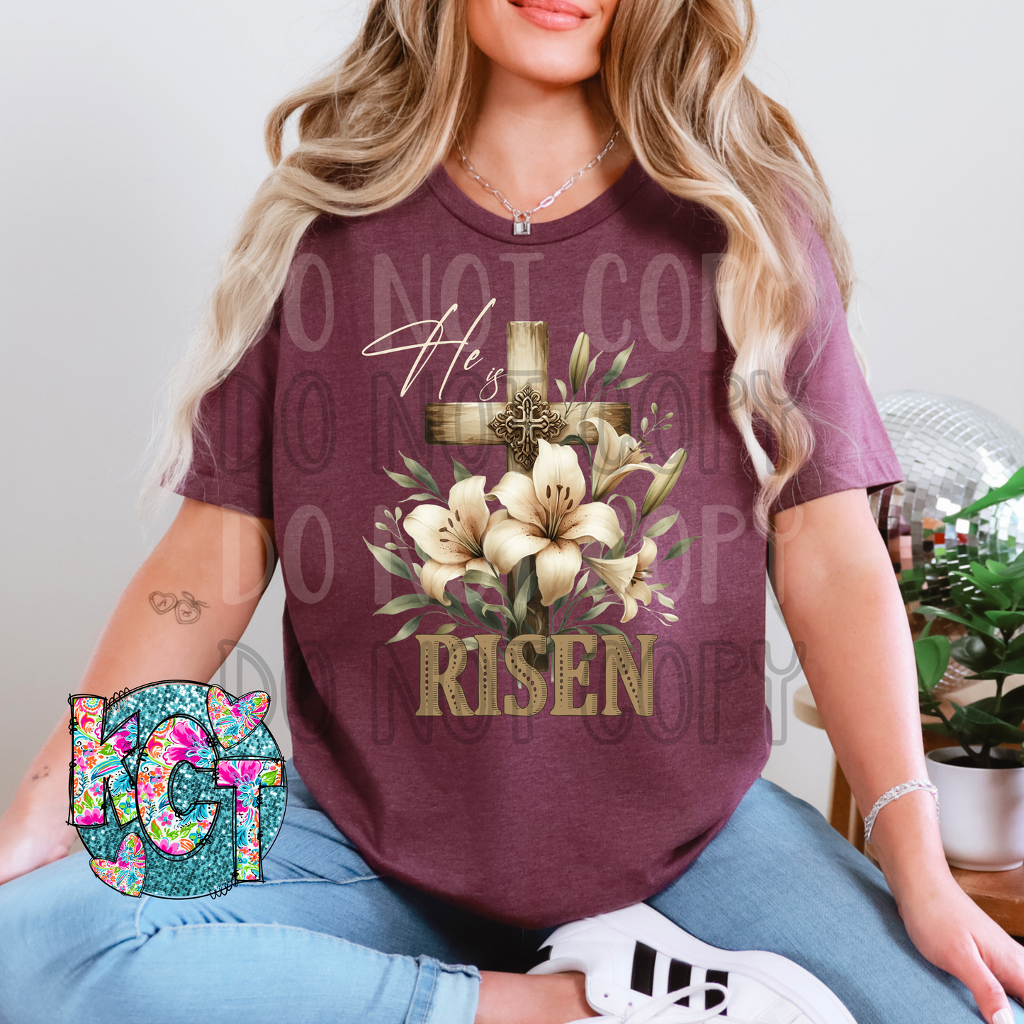 He is RISEN Dark DTF
