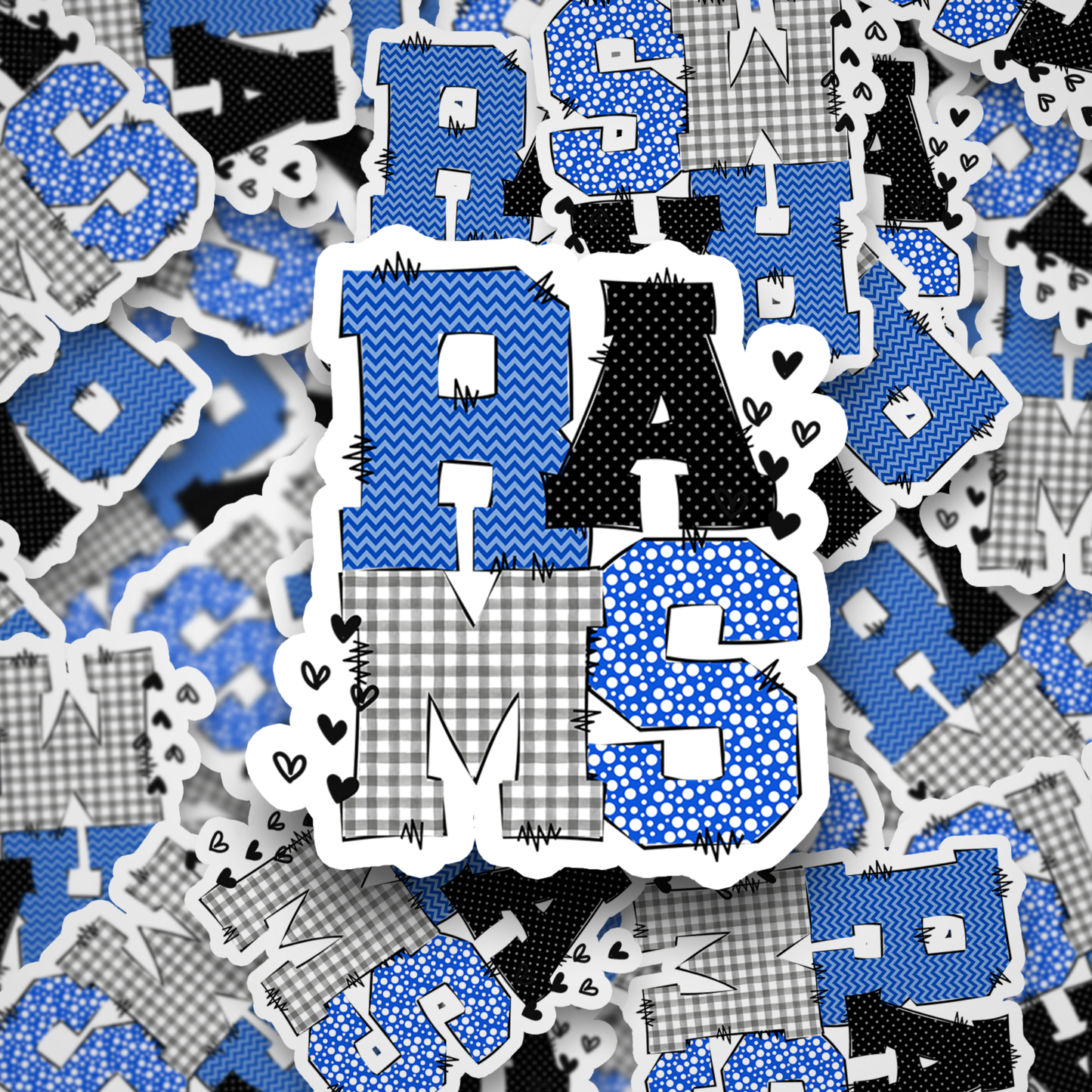 Rams Doodle Blue DC (Copy)