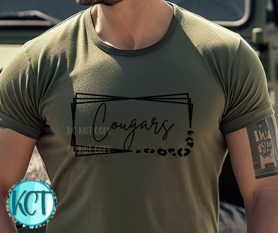 Cougars Rectangle Leopard PNG