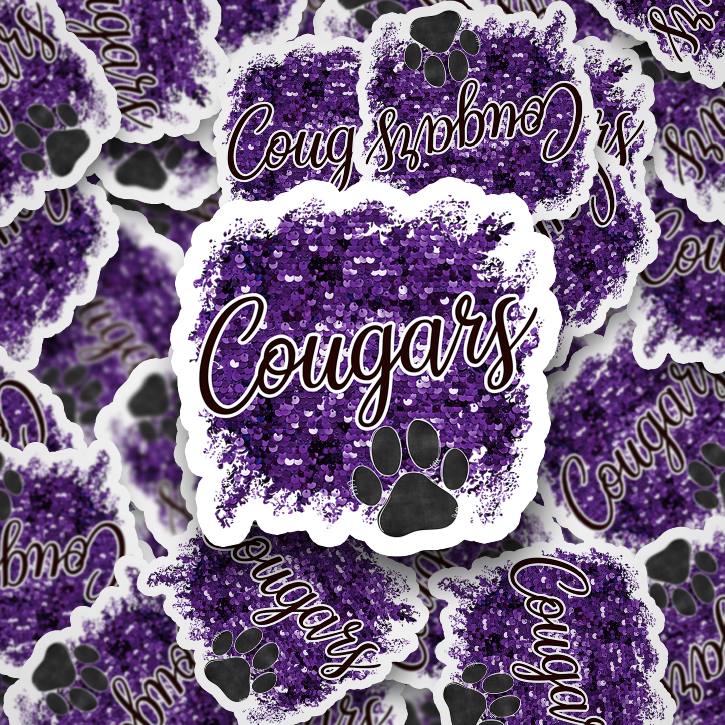 Cougars Sequins Purple DC